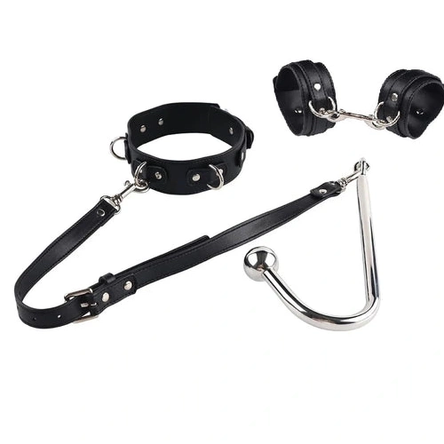 Anal Hooks Anal Hook Beaded and with Elegant Collar Cuffs 5334 0723